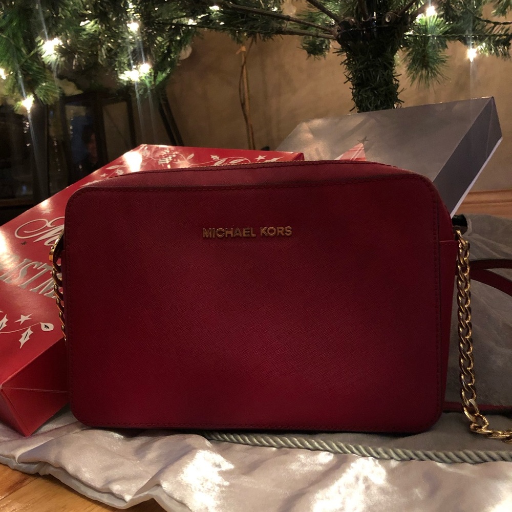 Michael Kors Brick Large Jet Set Crossbody